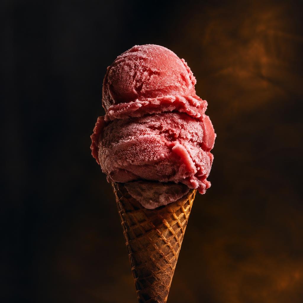 London Dairy Strawberry Gelato Cone